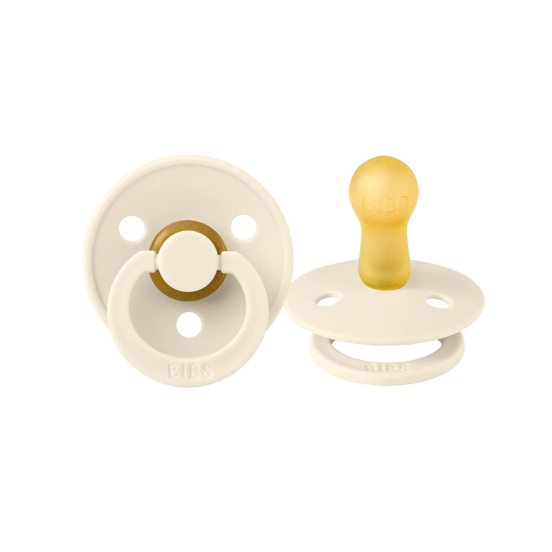 BIBS Dummies 2 Pack Ivory Mustard Sunday