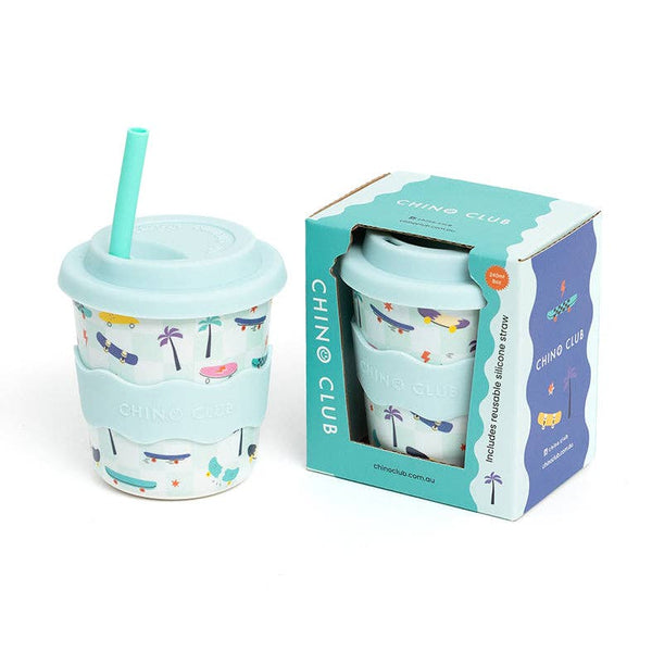 Kids Keep Cup 8oz (240ml) with Straw | Skateboard