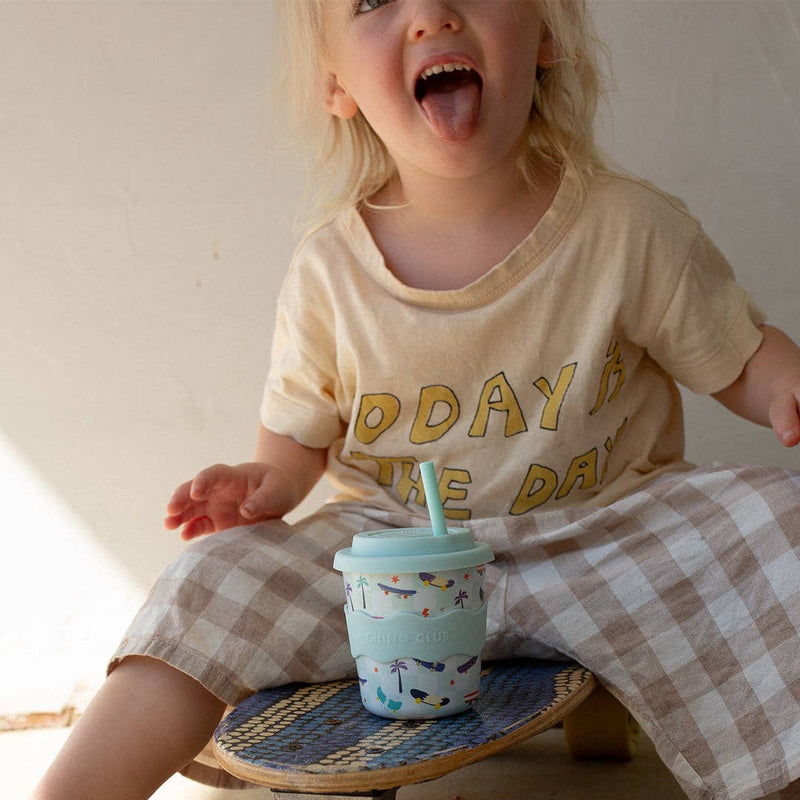 Kids Keep Cup 8oz (240ml) with Straw | Skateboard