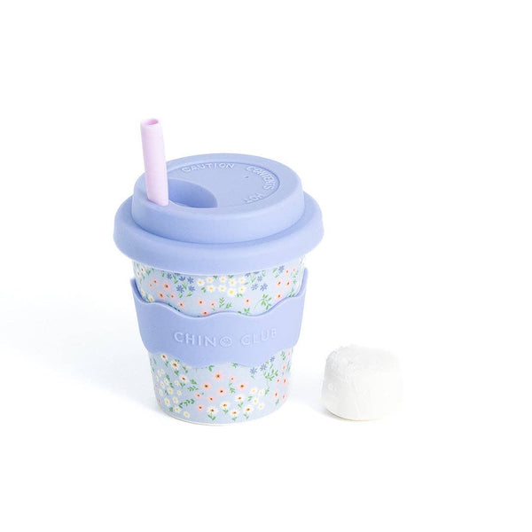 Babychino Cup 4oz (120ml) | Blue Floral
