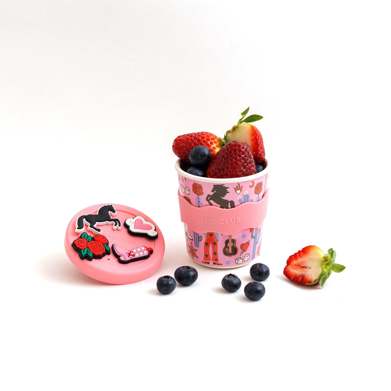 Chino Charm Keep Cup 8oz (240ml) with Charms and Straw | Cowgirl