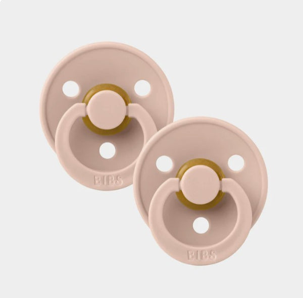 BIBS Colour Dummies (Pacifiers) 2 Pack | Blush