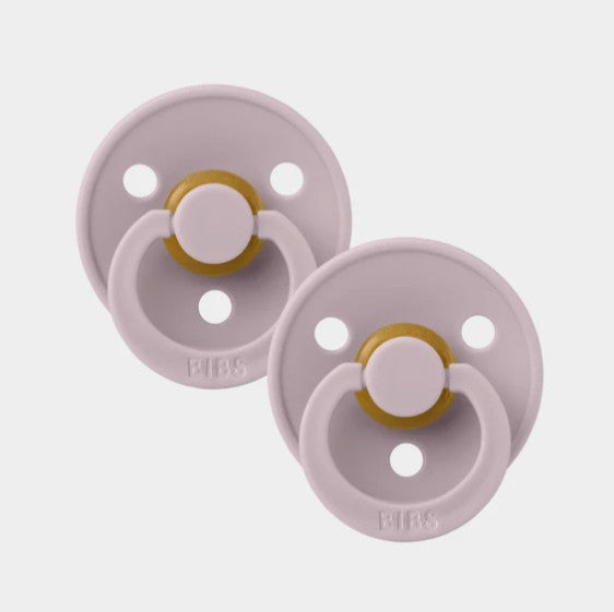 BIBS Colour Dummies (Pacifiers) 2 Pack | Dusky Lilac