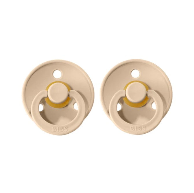 BIBS Colour Dummies (Pacifiers) 2 Pack | Vanilla