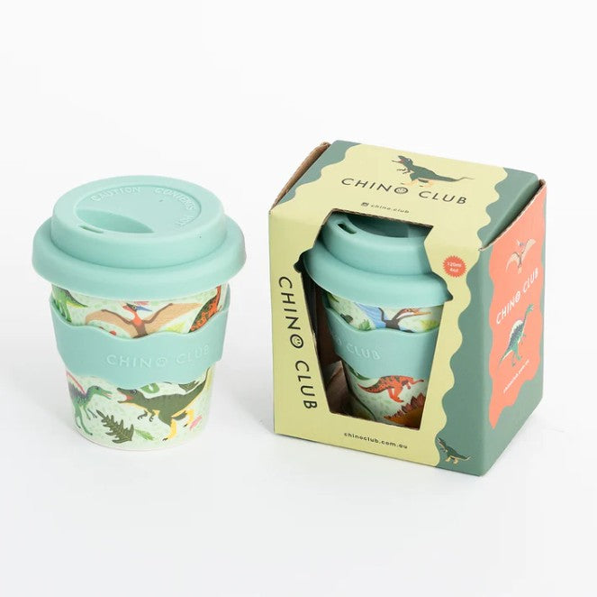 Babychino Cup 4oz (120ml) | Green Dino