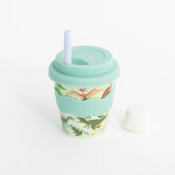 Babychino Cup 4oz (120ml) | Green Dino