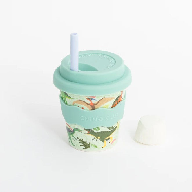 Babychino Cup 4oz (120ml) | Green Dino