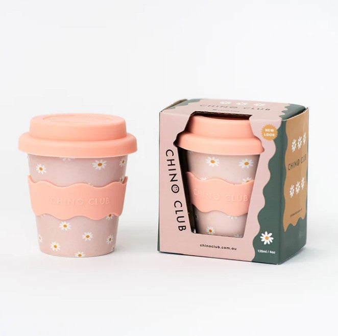 Babychino Cup 4oz (120ml) | Pink Daisy