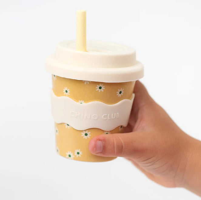 Babychino Cup 4oz (120ml) | Yellow Daisy