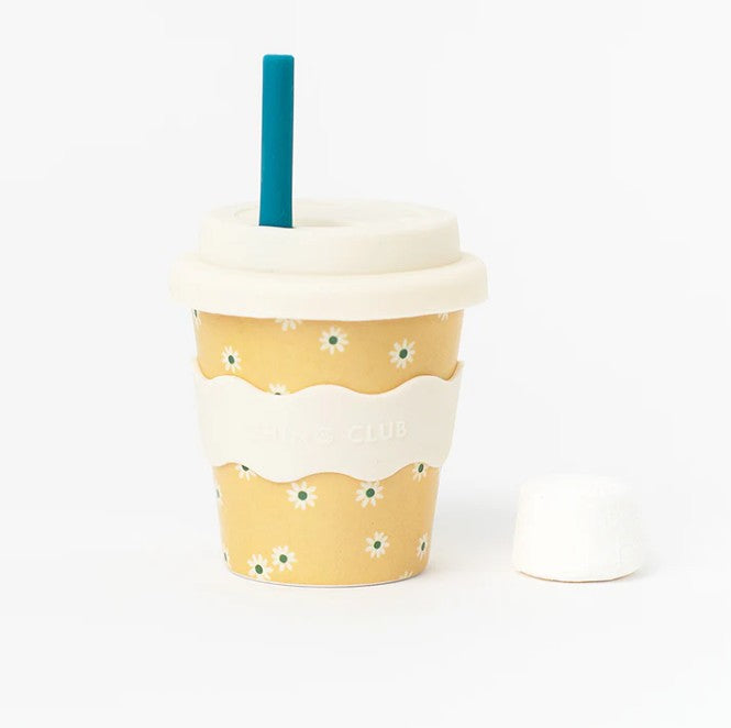 Babychino Cup 4oz (120ml) | Yellow Daisy