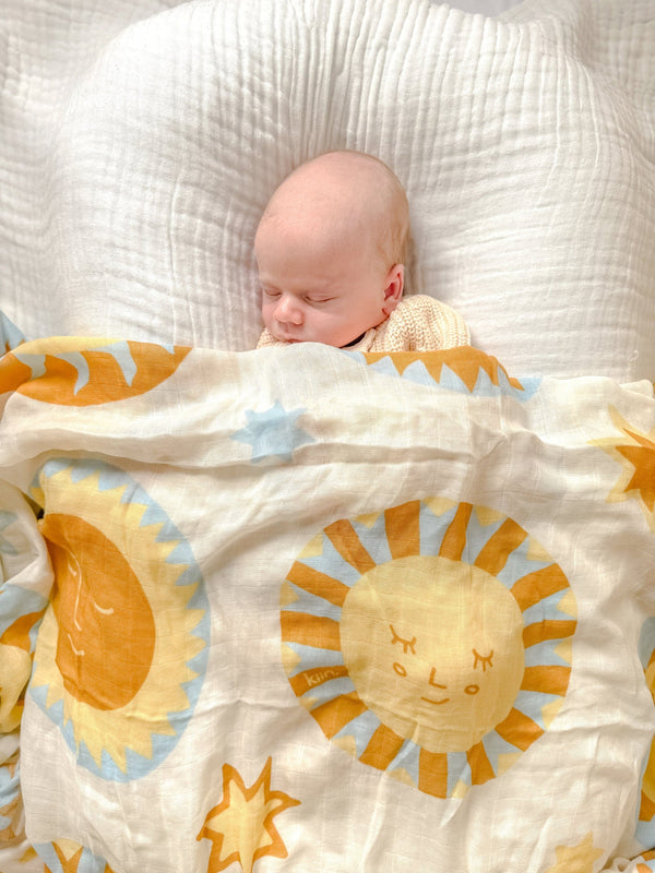 Organic Muslin Swaddle | Sunny Day (Limited Edition)