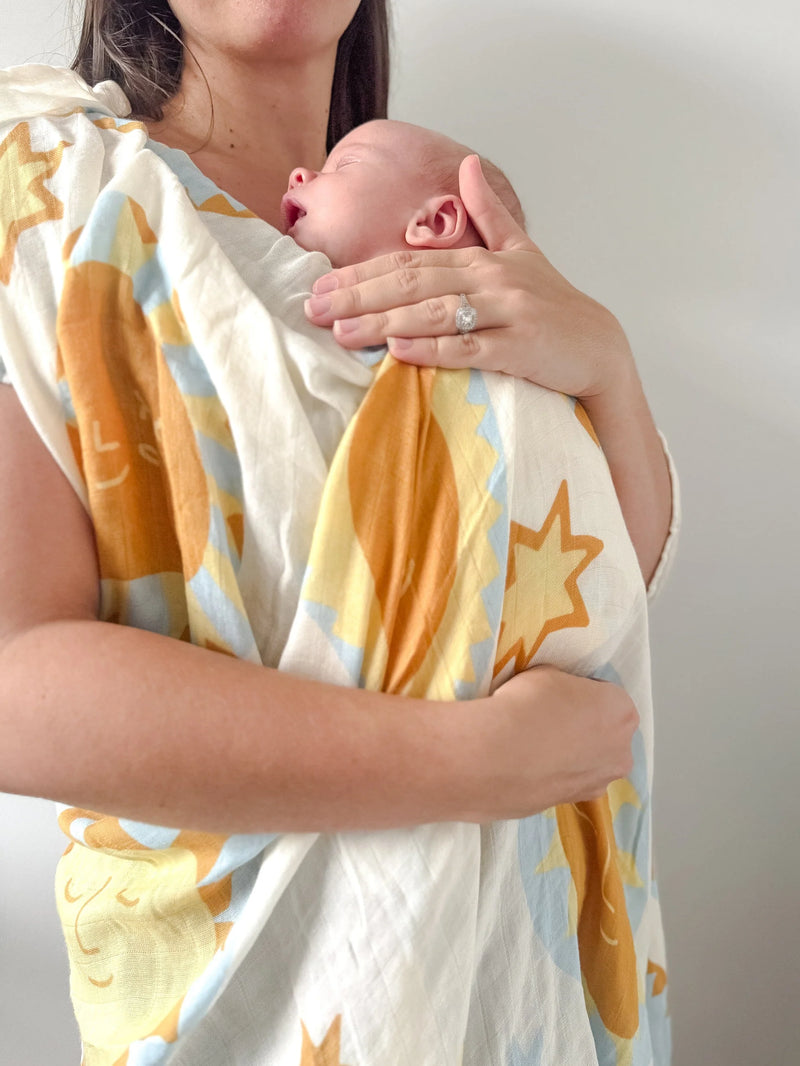 Organic Muslin Swaddle | Sunny Day (Limited Edition)