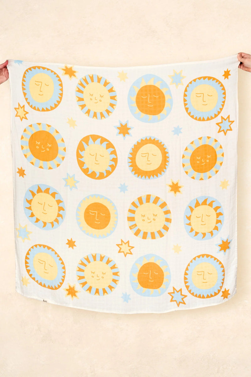 Organic Muslin Swaddle | Sunny Day (Limited Edition)