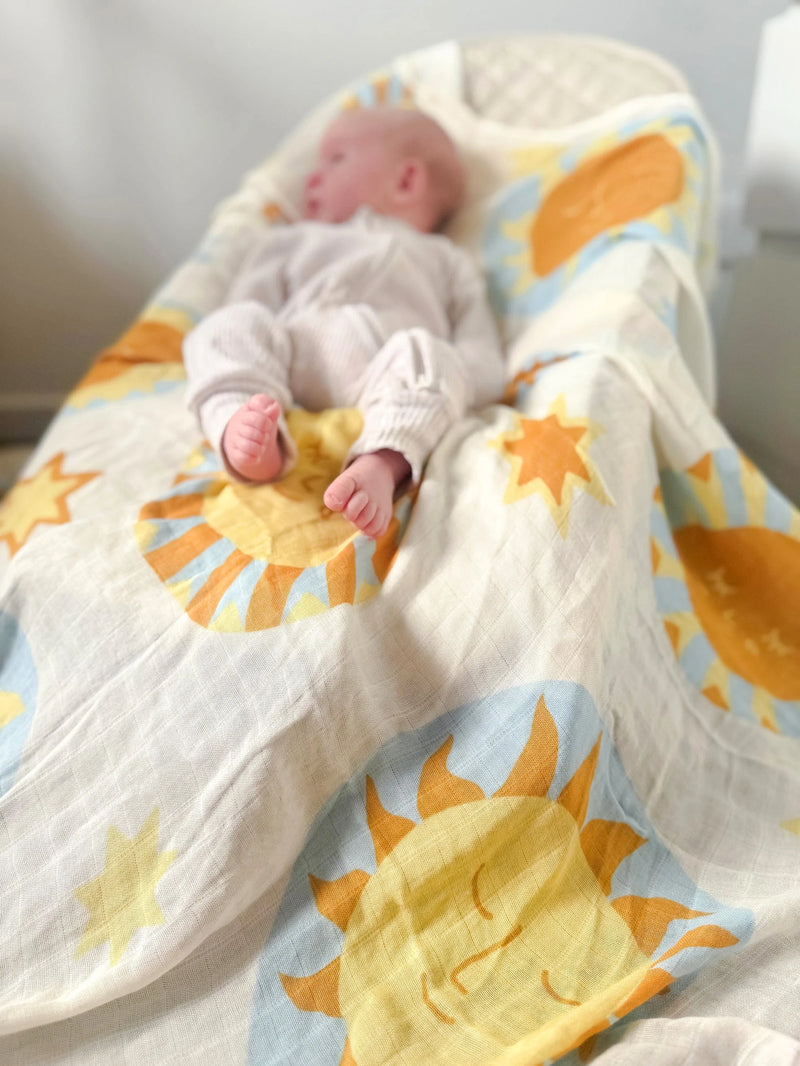 Organic Muslin Swaddle | Sunny Day (Limited Edition)