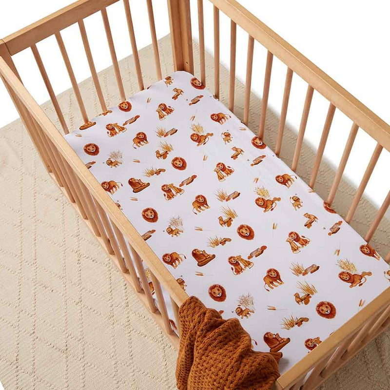 Fitted Cot Sheet | Lion