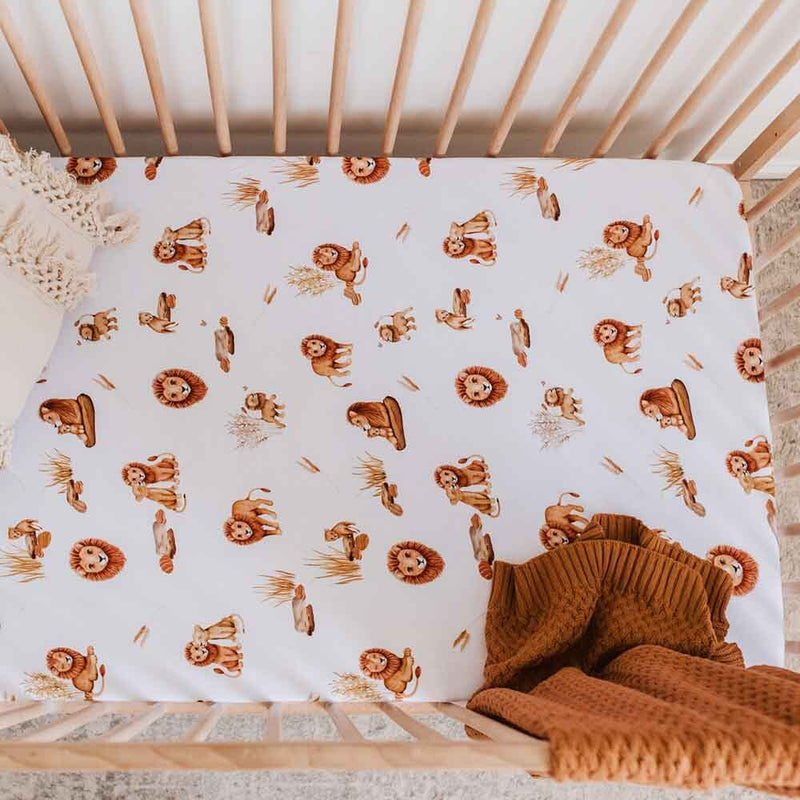 Fitted Cot Sheet | Lion