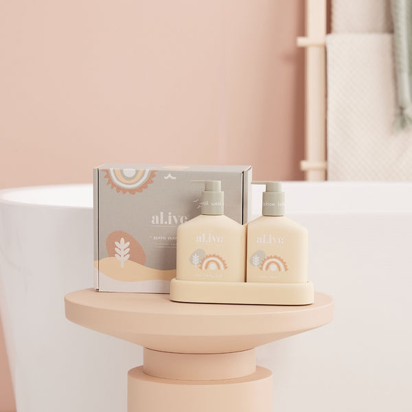 Baby Duo (Hair/Body Wash & Lotion + Tray) | Gentle Pear