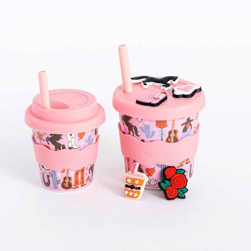 Chino Charm Keep Cup 8oz (240ml) with Charms and Straw | Cowgirl