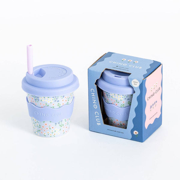Babychino Cup 4oz (120ml) | Blue Floral