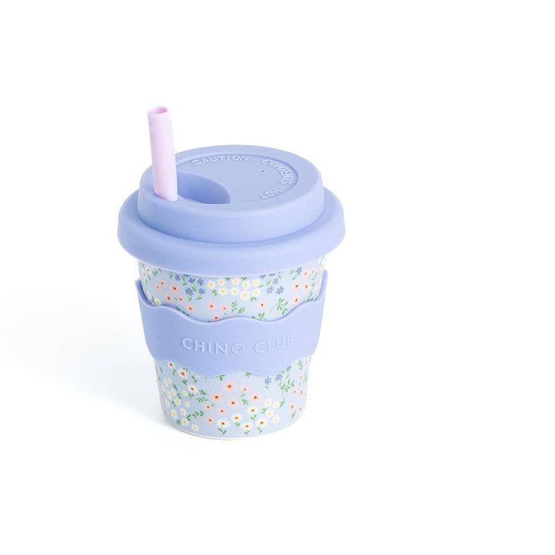 Babychino Cup 4oz (120ml) | Blue Floral