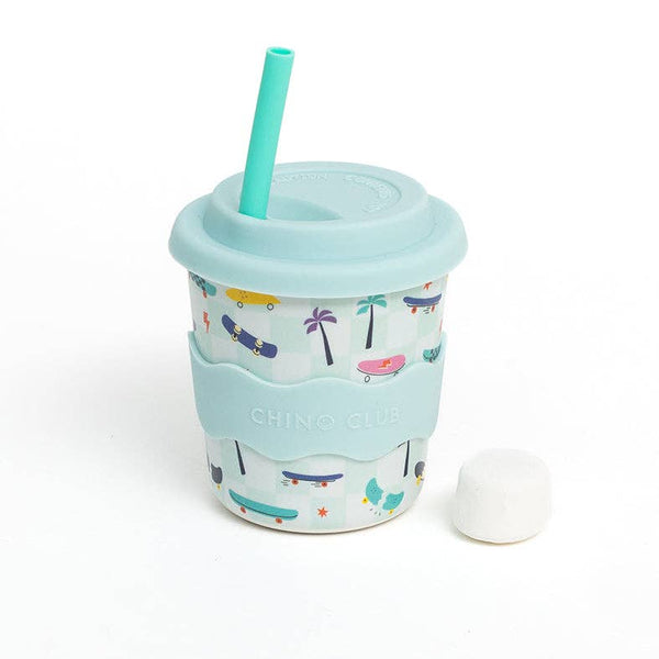 Kids Keep Cup 8oz (240ml) with Straw | Skateboard