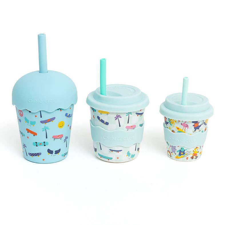 Kids Keep Cup 8oz (240ml) with Straw | Skateboard