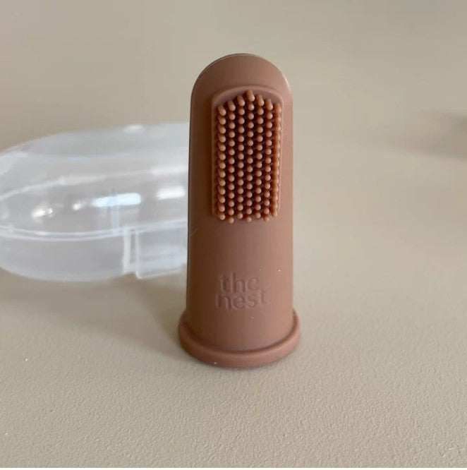Silicone Finger Toothbrush | Clay – Mustard Sunday