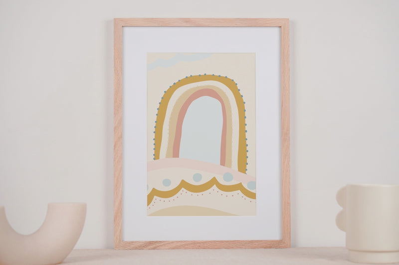 Wall Art Print | Rainbow Arches