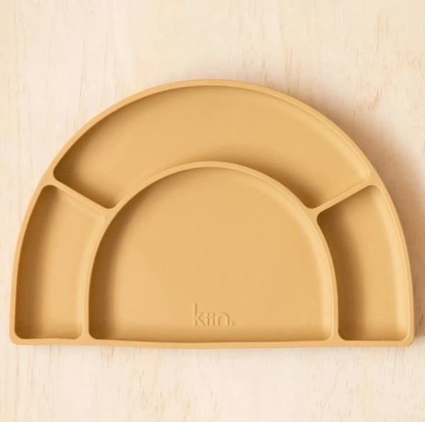 Silicone Divided Plate | Tan