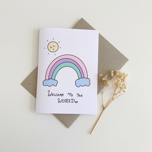 Plantable Seed Card | Welcome Baby Rainbow